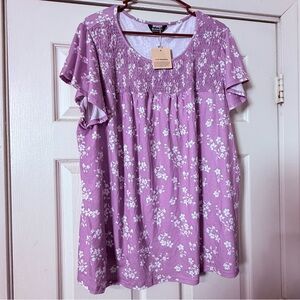 BloomChic Lilac Floral Blouse